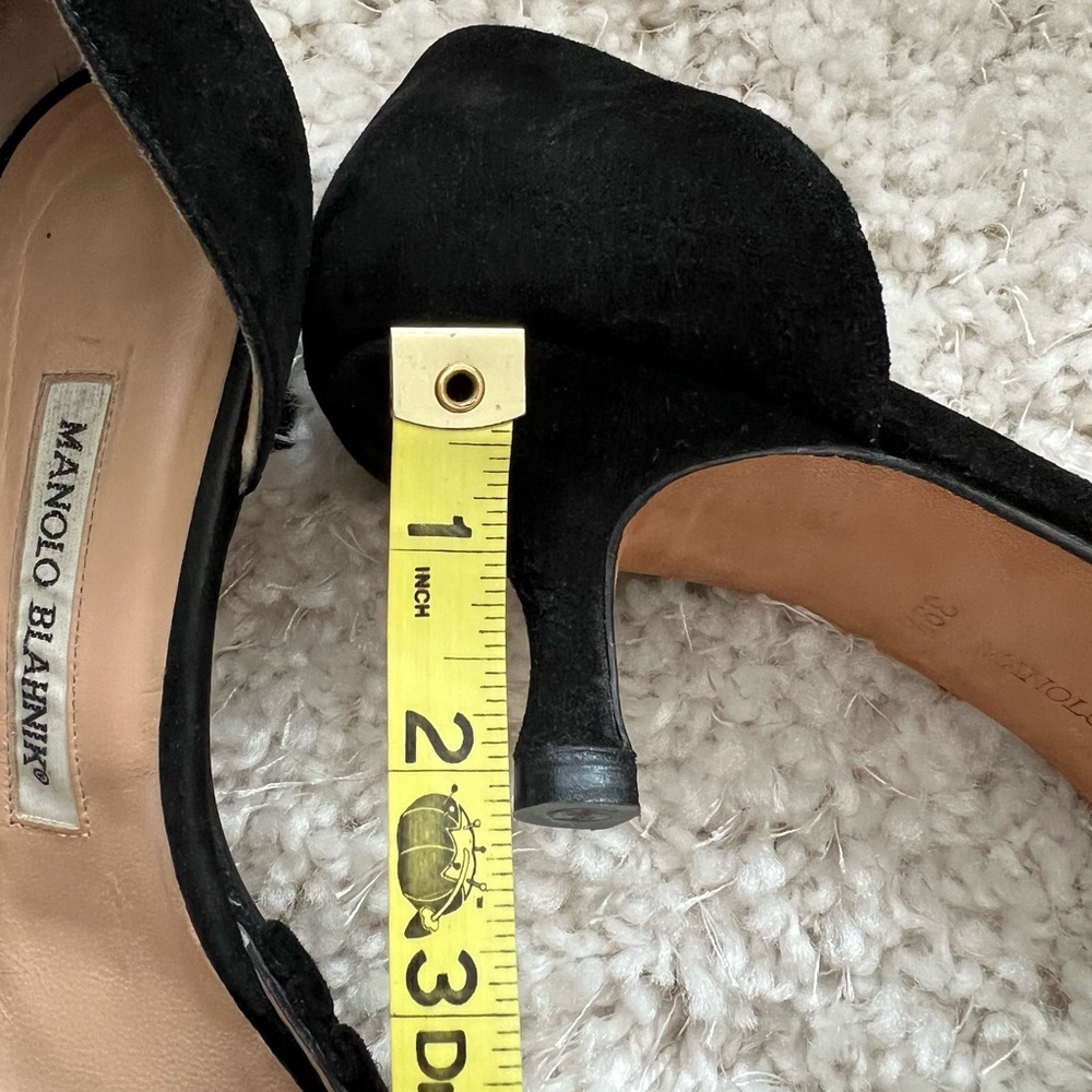 Manolo Blahnik Suede Ordido D’Orsay kitten heels - Picture 12 of 14